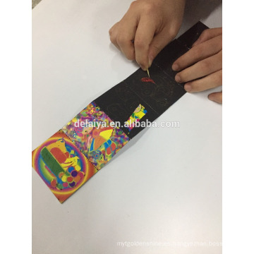 Hot sales car design Magic Scratch art for Children